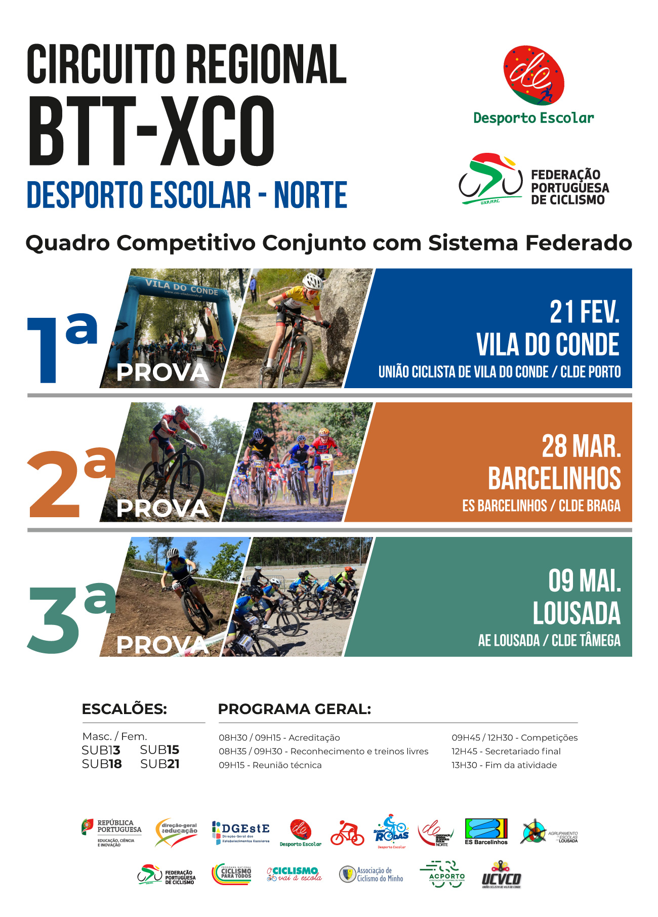 2� PROVA DE BTT-XCO DESPORTO ESCOLAR - CIRCUITO REGIONAL ZONA NORTE