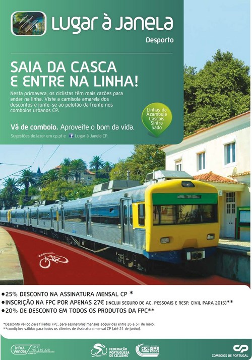 FPC e CP promovem pr�tica do ciclismo