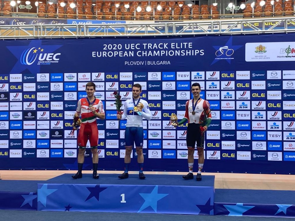 Iuri Leito conquista medalha de bronze em omnium 