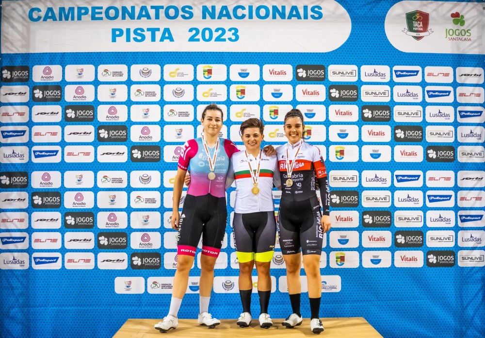 Rui Oliveira e Maria Martins campees nacionais de omnium