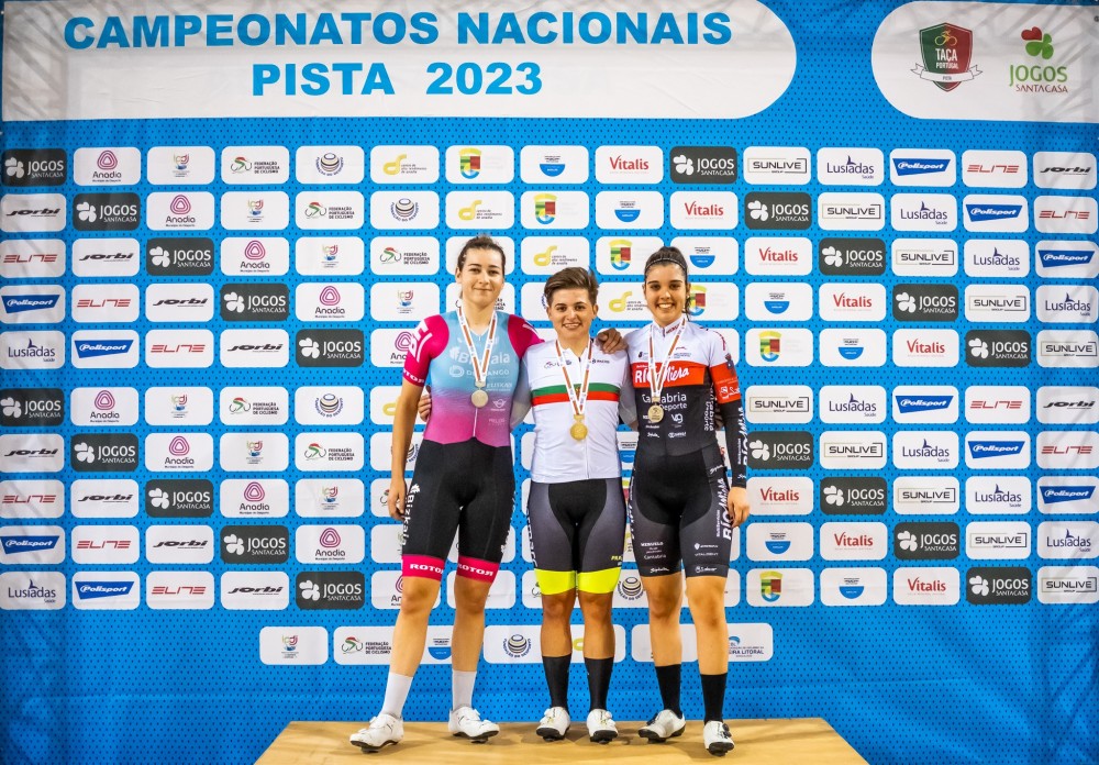 Rui Oliveira e Maria Martins campees nacionais de omnium