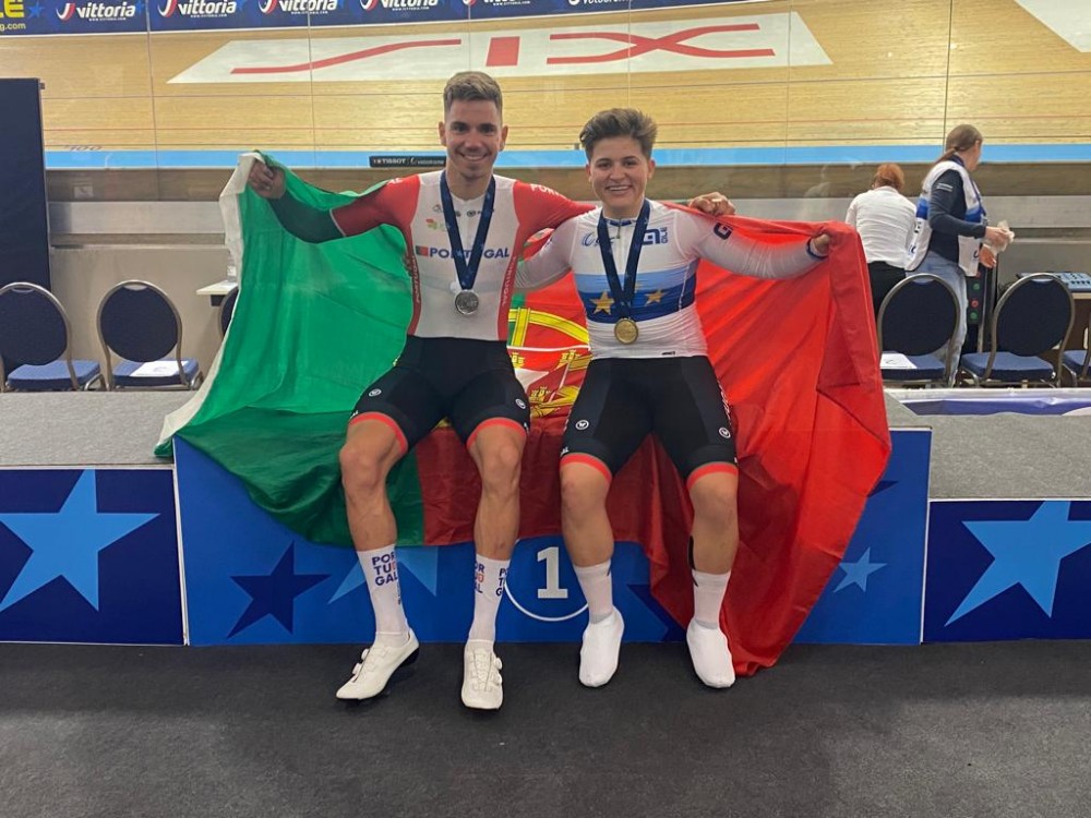 Ouro e prata para Portugal no arranque dos europeus de pista