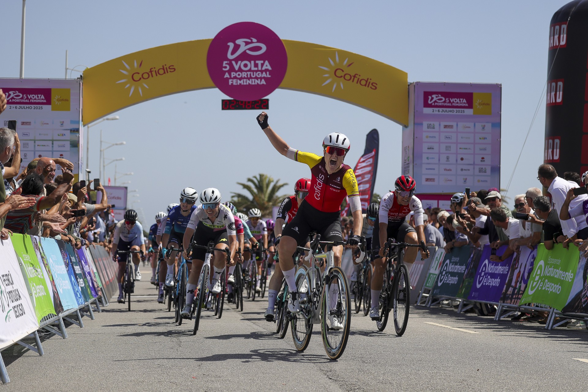 Amalie Dideriksen  a primeira lder da Volta a Portugal Feminina Cofidis
