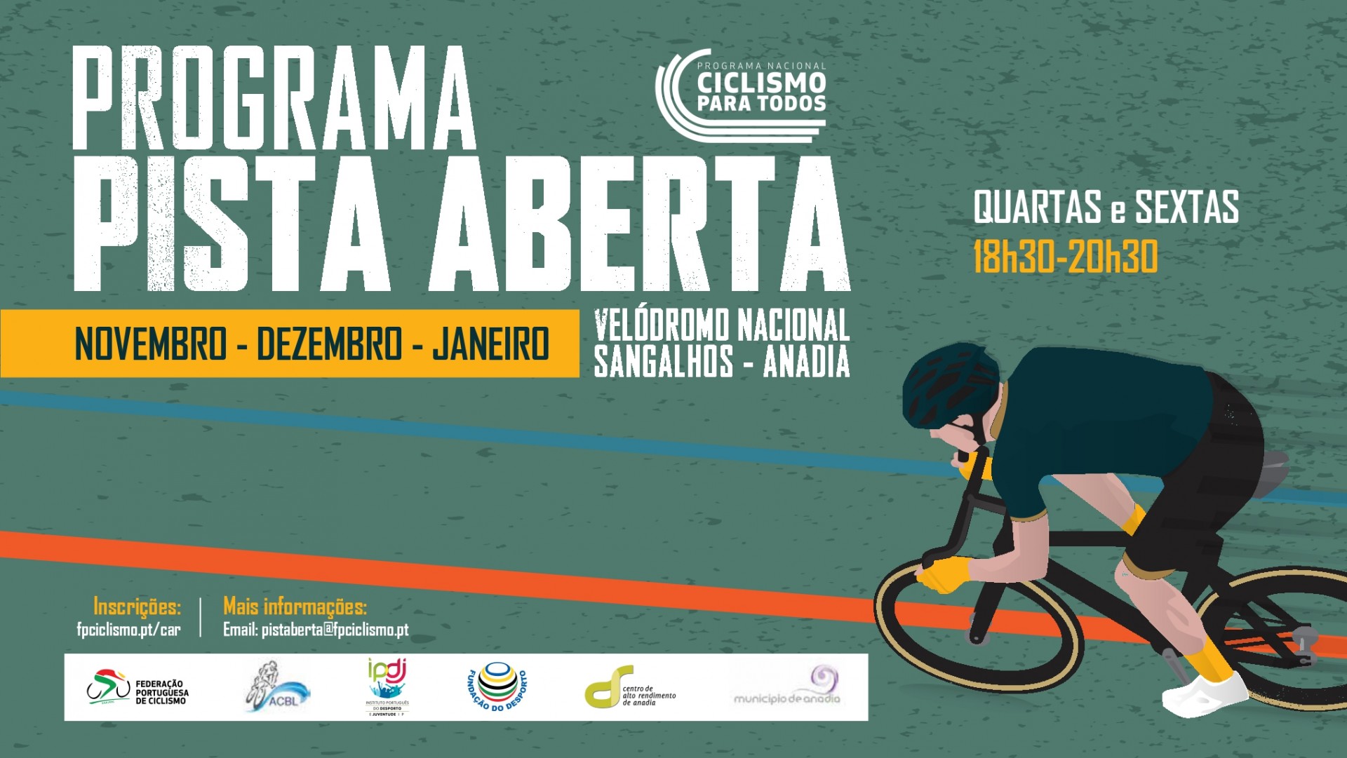 Programa de Pista Aberta regressa ao Veldromo Nacional
