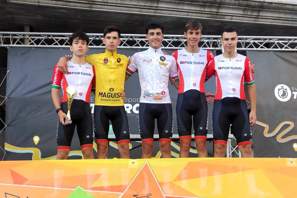 Seleo Nacional de Cadetes vence contrarrelgio coletivo na Volta a Guijuelo