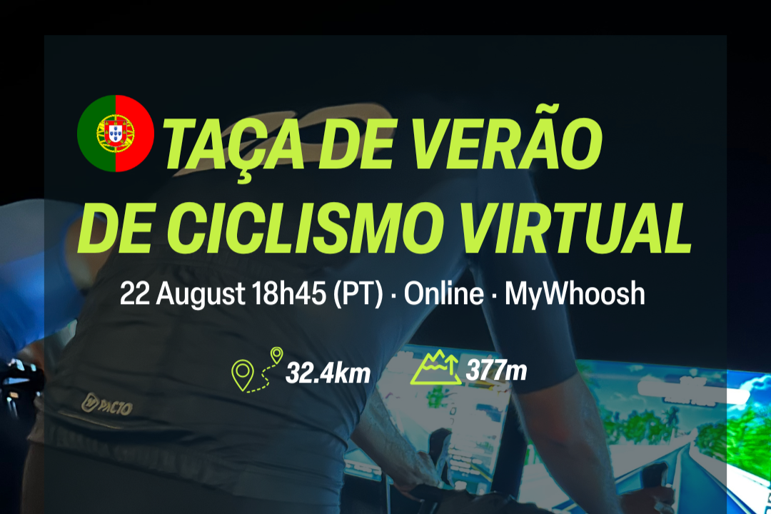 Participa na Taa de Vero de Ciclismo Virtual e poders representar Portugal no Mundial!