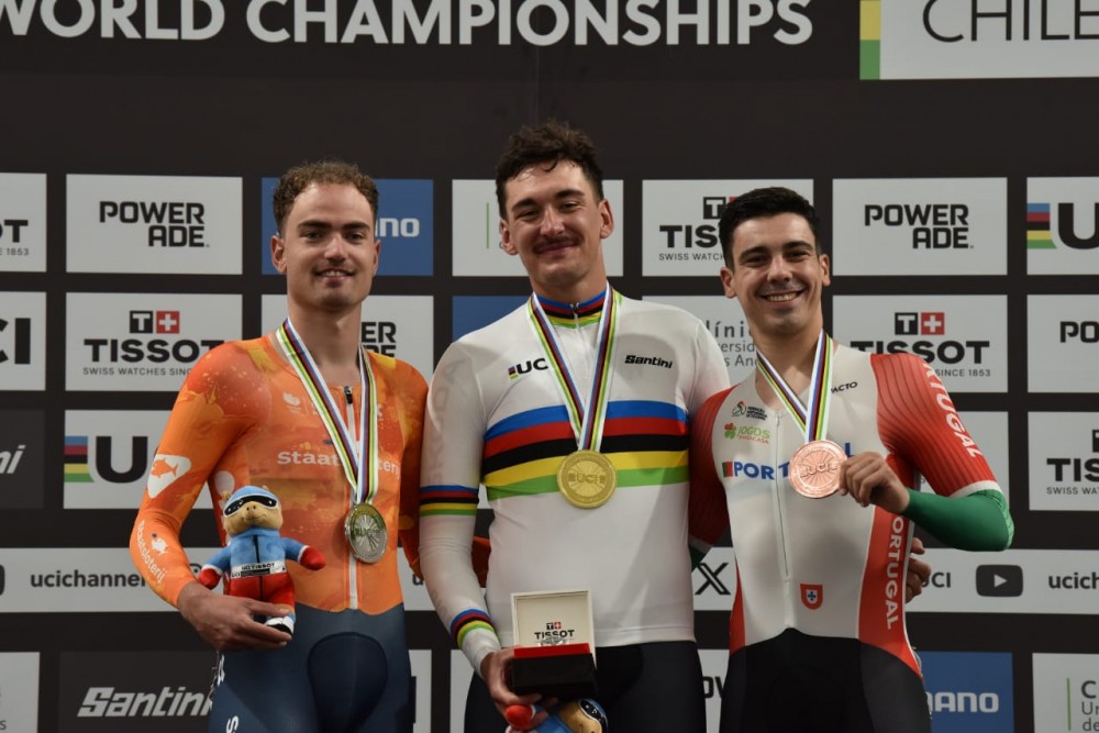 Iri Leito inicia Mundial de Pista no Chile com bronze no Scratch