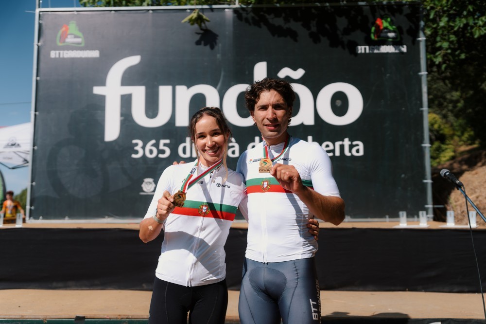 Ana Santos e Ricardo Marinheiro festejam dobradinha no Campeonato Nacional de XCO
