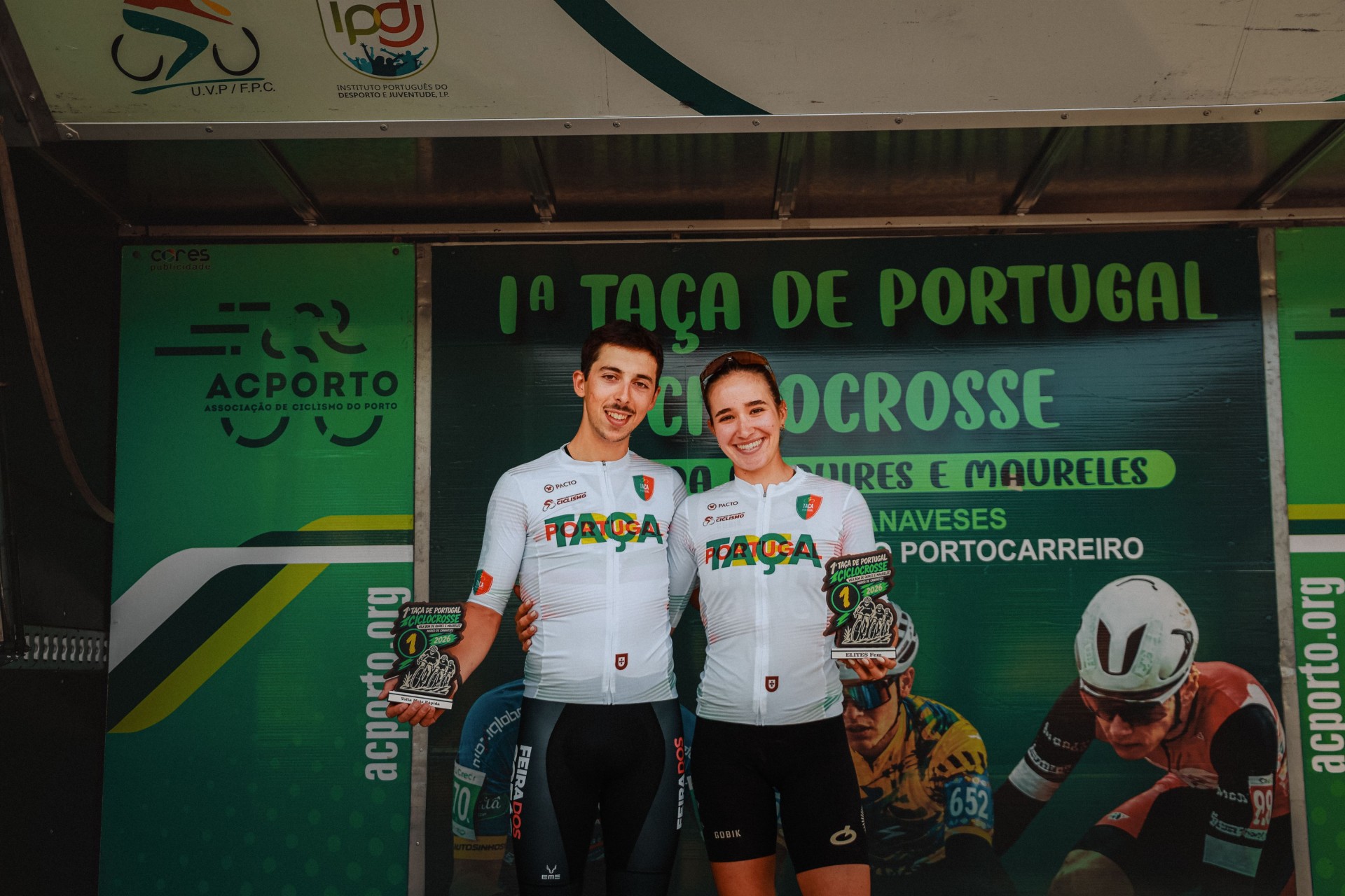 Ana Santos e Rafael Sousa entram a vencer na Ta�a de Portugal de Ciclocrosse 2026