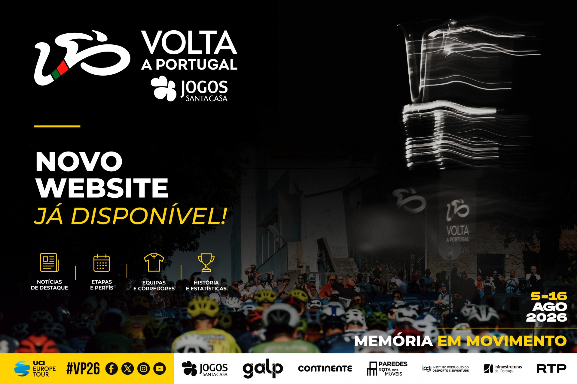 Novo website oficial re�ne toda a informa��o sobre a Volta a Portugal